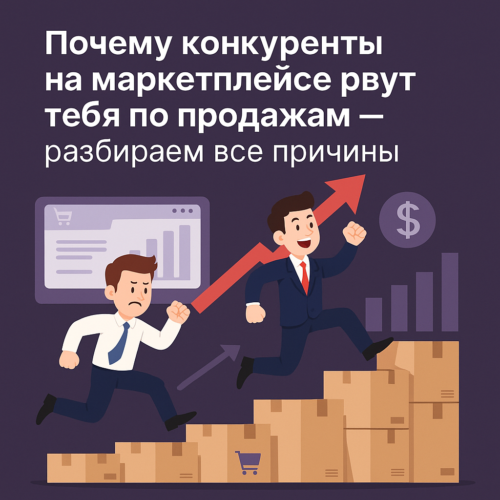 Почему конкуренты на маркетплейсе рвут тебя по продажам — разбираем все причины