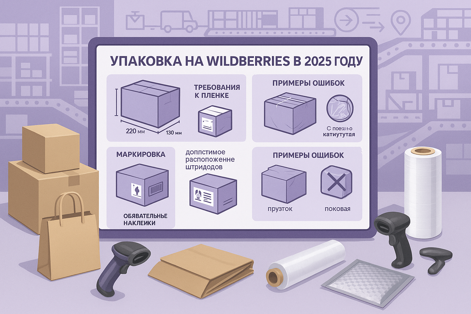 Как залететь с упаковкой на Wildberries в 2025-2026: полный разбор правил!